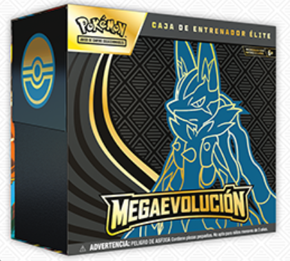 Pokémon TCG: Mega Evolución Elite Trainer Box - Lucario