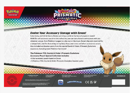 Pokémon Trading Card Game: Scarlet and Violet Prismatic Evolutions Accessory Pouch