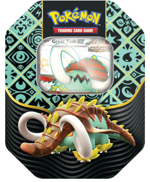 Pokémon TCG Paldean Fates Tin Colmilargo (Español)