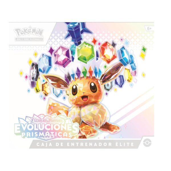 Pokemon-TCG-Prismatic-Evolution-Elite-Trainer-Box-Espanol-3 Pokémon TCG: Scarlet & Violet—Evoluciones Prismaticas Elite Trainer Box
